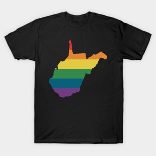 West Virginia State Rainbow T-Shirt